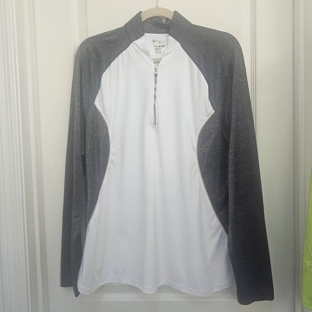 Greg Norman 1/4 zip with shimmer